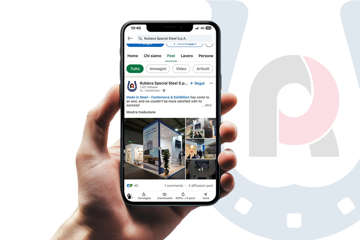 Social media management di linkedin